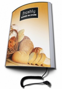 Curved Front Poster Light Box
